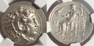 Kings Of Macedon.  Alexander The Great (336 - 323 Bc).  Ar Tetradrachm.  Ngc Au