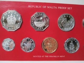 1976 Republican of Malta 9 Coin Proof Set 2