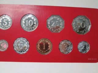 1976 Republican of Malta 9 Coin Proof Set 3