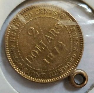 Newfoundland 1872 $2 Gold Coin