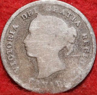 1875h Canada 5 Cents Silver Foreign Coin
