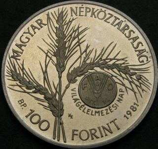 Hungary 100 Forint 1981 Bp Proof - Nickel - Fao - 131 ¤
