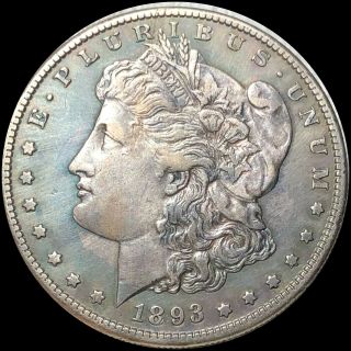 1893 - S Morgan Silver Dollar $1 San Francisco Very Collectible High Cir Ungraded
