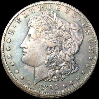 1893 - S Morgan Silver Dollar $1 San Francisco Very collectible HIGH CIR UNGRADED 3