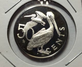 1974 British Virgin Islands 50 Cents Pelican Gem Brilliant Proof