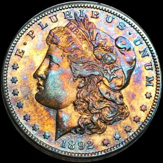 1892 - S Morgan Silver Dollar $1 San Francisco Very collectible HIGH UNC UNGRADED 3