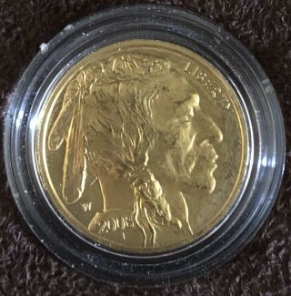 2008 - W American Gold Buffalo Uncirculated (1/2 Oz) $25 In Ogp