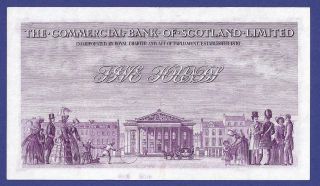 GEM UNCIRCULATED 5 POUNDS 1958 BANKNOTE FROM SCOTLAND 2