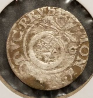 Hammered 1620 Silver 1/24 Thaler Late Medieval Era Latvia - Poland Coin 2