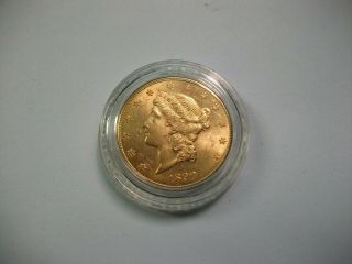 1890 - CC $20 NGC MS61 Gold Double Eagle Coin 3