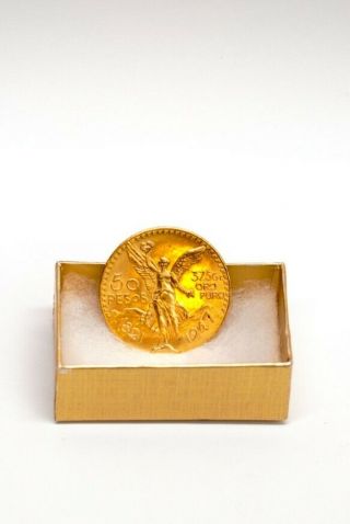 1947 Mexico 50 Pesos Gold Collectors Coin - 1.  2056 Oz Pure Yellow Gold