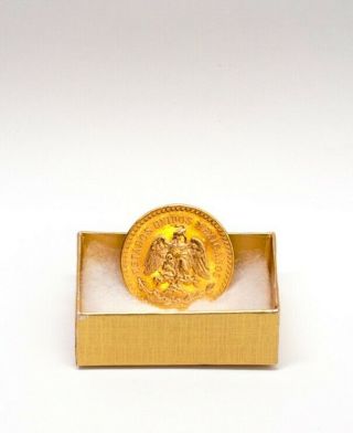 1947 Mexico 50 Pesos Gold Collectors Coin - 1.  2056 oz Pure Yellow Gold 3