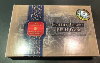 2002 Canada Proof Set.  " Golden Jubilee " Special Edition Gold Plated Coin