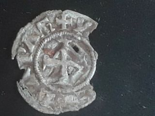 Crusader Templar Silver Coin Isabella Of Villehardouin 1297 Fractional