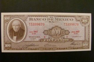 Mexico 100 Peso 1965 Crisp Unc