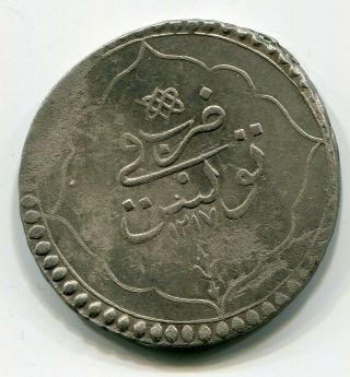 Ottoman Turkey Tunisia Piaster 1217 Silver