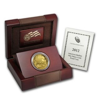 2012 - W 1 Oz Proof Gold Buffalo (w/box &) - Sku 66872
