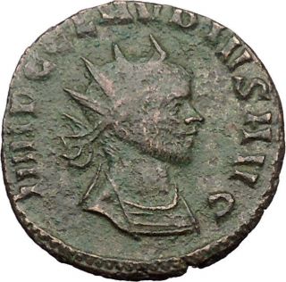 Claudius Ii Ancient Roman Coin Magic Wand Of Forethought Goddess I31460