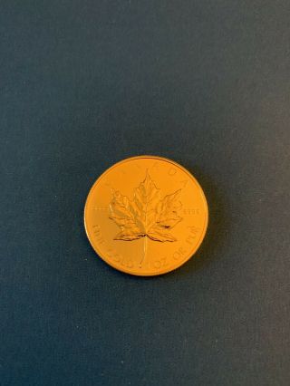 1989 Canada $50 1 Oz Gold Maple Leaf Coin.  9999 Fine Gold