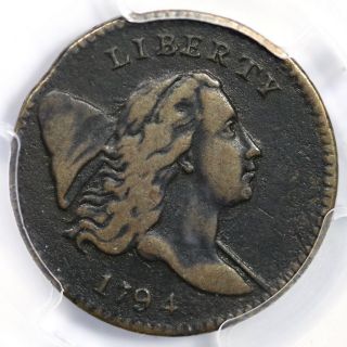 1794 C - 5a Pcgs Vf Details Sm Edge Lett Liberty Cap Half Cent Coin 1/2c