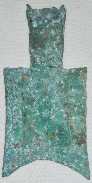 China Warringstates Period Bronze Spade Money Ancient Empty Head Shovel Coin铲币 9