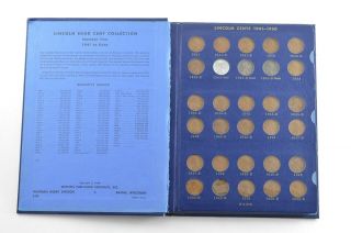 Complete 1941 - 58 Lincoln Wheat Cent Set - Inc.  Steel Cents - Album 421