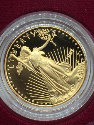 1995 W 10th Anniversary Proof American Eagle 4 Coin Gold & Silver Eagle Set 4