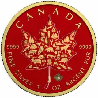Canada Maple Leaf Icons – 2017 Canadian Silver Maple Leaf 1 Oz Pure Silver Coin