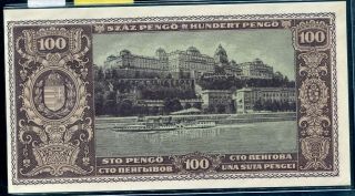 HUNGARY,  P111,  100 - PG. ,  1945,  UNC 2