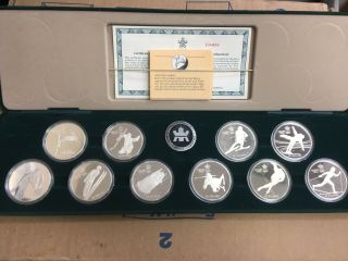 Royal Canadian 1988 Calgary Winter Olympic Games $20 Silver Proof Coin Set