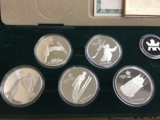 Royal Canadian 1988 Calgary Winter Olympic Games $20 Silver Proof Coin Set 2