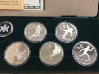 Royal Canadian 1988 Calgary Winter Olympic Games $20 Silver Proof Coin Set 3