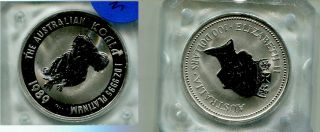 1989 Australia $100 Koala 1 Ounce.  999 Fine Platinum Coin 4574m
