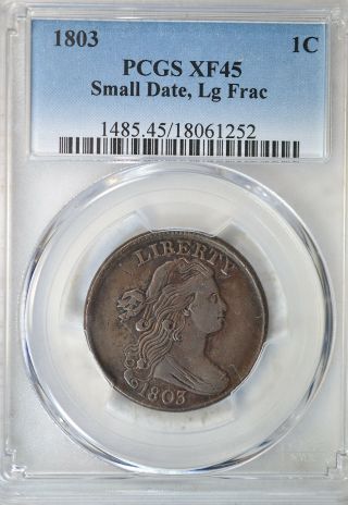 1803 Draped Bust Large Cent,  Pcgs Xf45