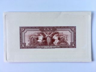 BRAZIL 5 Mil Reis ND (1925) P - 29 Front and Back PROOFS 4