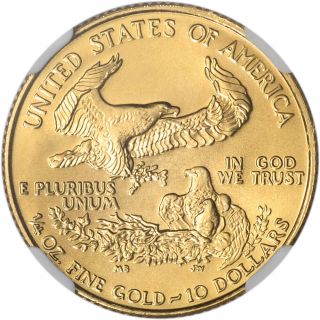 1989 American Gold Eagle 1/4 oz $10 - NGC MS69 4