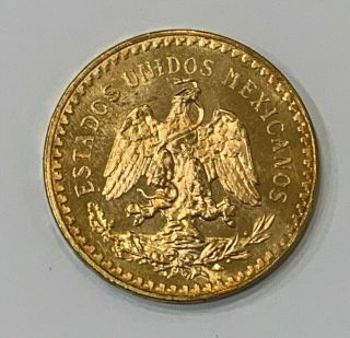 1947 Gold 50 Pesos Mexican Coin 37.  5g Oro Puro - 2