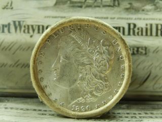 $20 BU Morgan Roll UNC Silver Dollar 1890 & CC Morgan Dollar Ends Pre 21 48 2