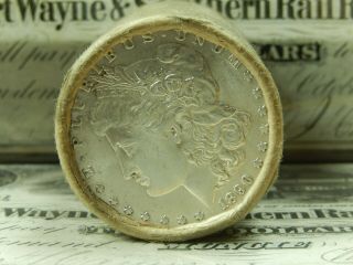 $20 BU Morgan Roll UNC Silver Dollar 1890 & CC Morgan Dollar Ends Pre 21 48 4
