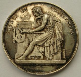 Switzerland Canton Geneva School Prize Silver Medal 41mm 27,  7gr