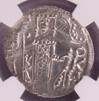 Byzantine Trebizond Manuel I 1238 - 1263 AD Silver Asper AU NGC 022E 2
