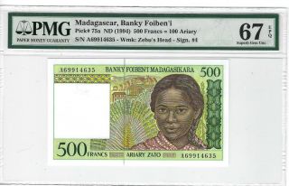 P - 75a 1994 500 Francs,  Madagascar,  Banky Foiben 