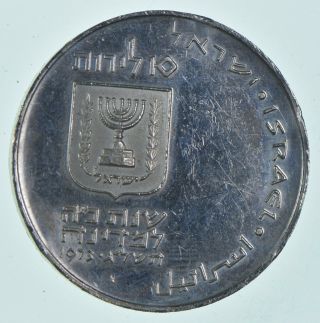 Silver - World Coin - 1973 Israel 10 Lirot - World Silver Coin 26 Grams 297