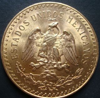 1947 Mexico $50 Pesos Gold coin please see the coin 2