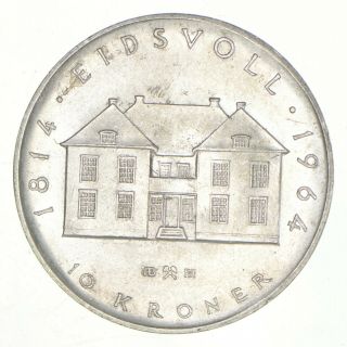 Silver - World Coin - 1964 Sweden 10 Kroner - 20g - World Silver Coin 810