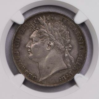 Ngc - Ms61 1823 Great Britain 1/2crown Silver Unc