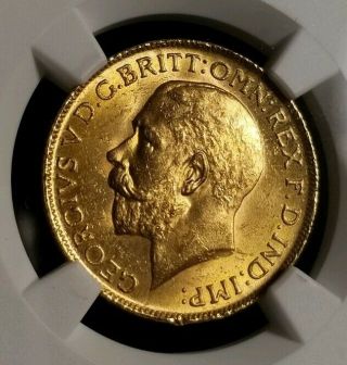 Canada 1917 - Gold Coin - 1 Sovereign - Ngc Unc Details