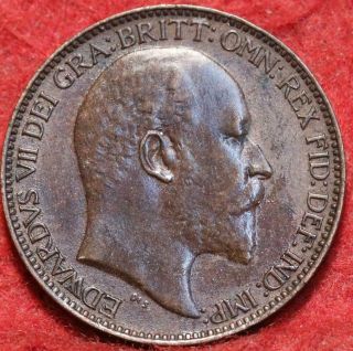 1905 Great Britain 1 Farthing Foreign Coin