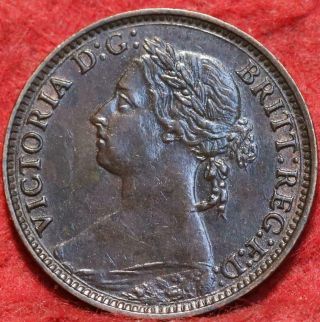 1881h Great Britain 1 Farthing Foreign Coin