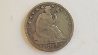 1854 Liberty Seatedhalf Dollar With Arrows